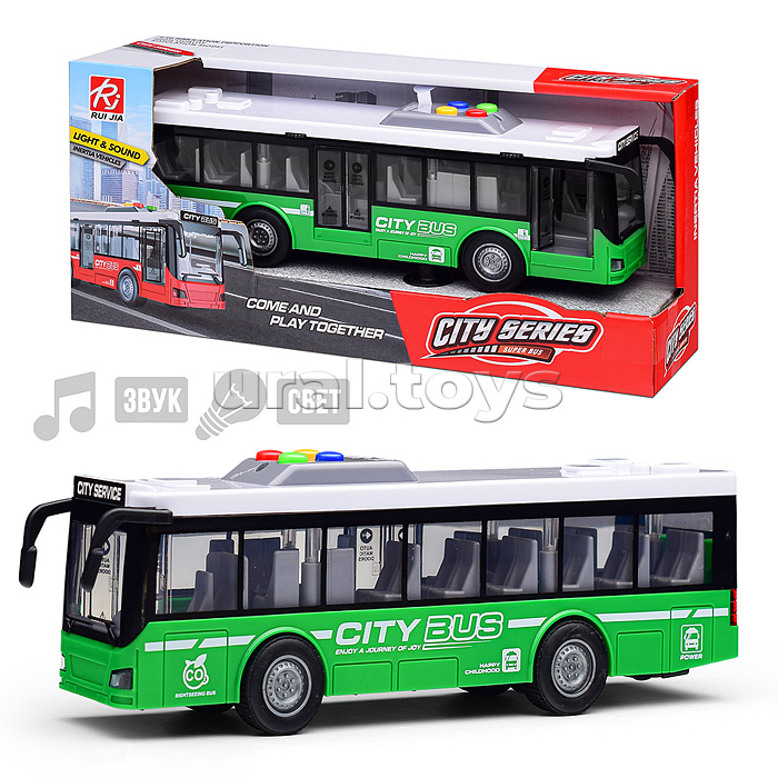 Автобус "Городской" (свет, звук) в коробке