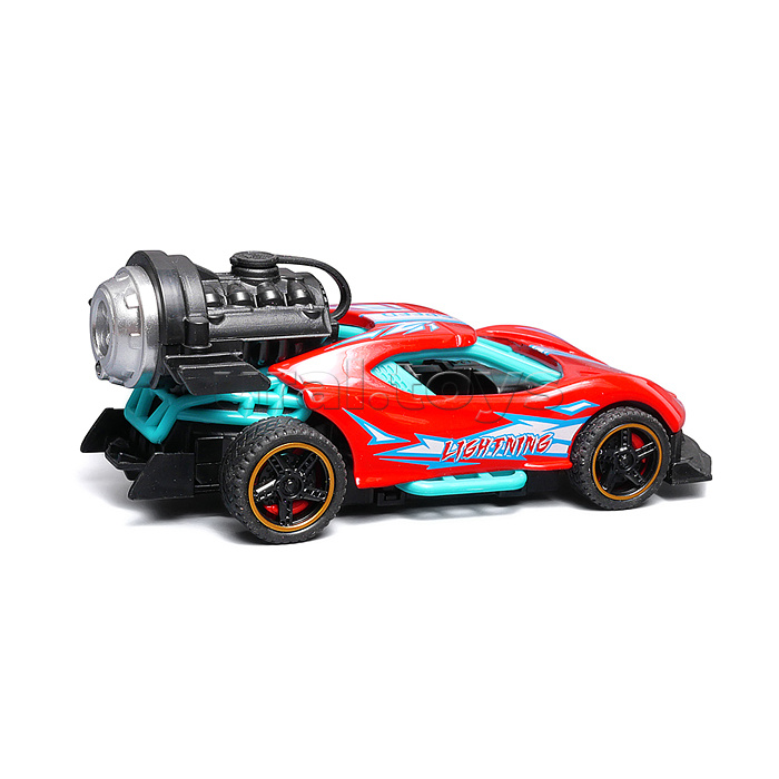 Гоночная машинка свет, звук с имитацией дыма, 1:32, Speed Racing, красная