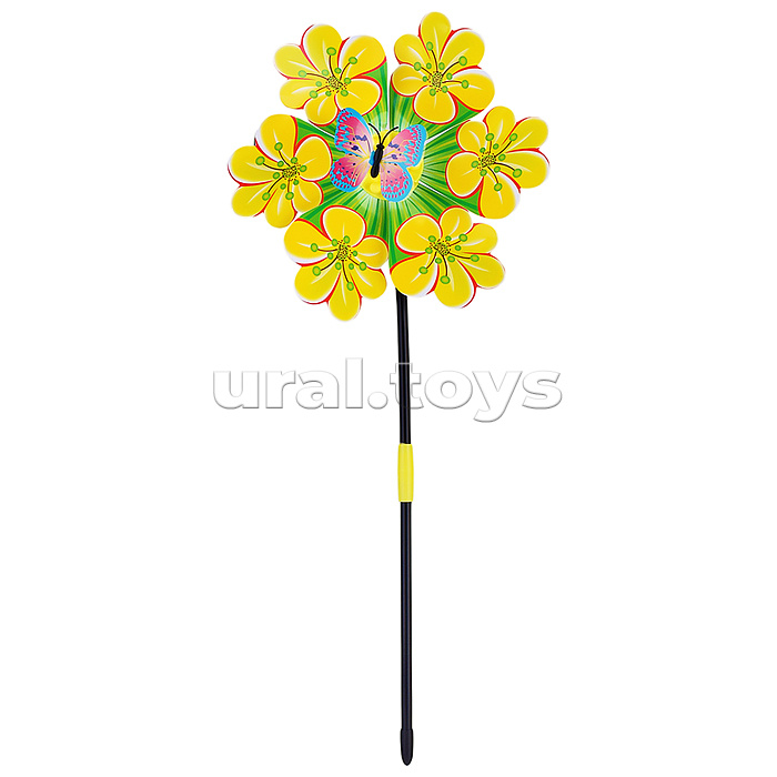 Ветерок "Цветок с бабочкой" 22*54см., в пакете