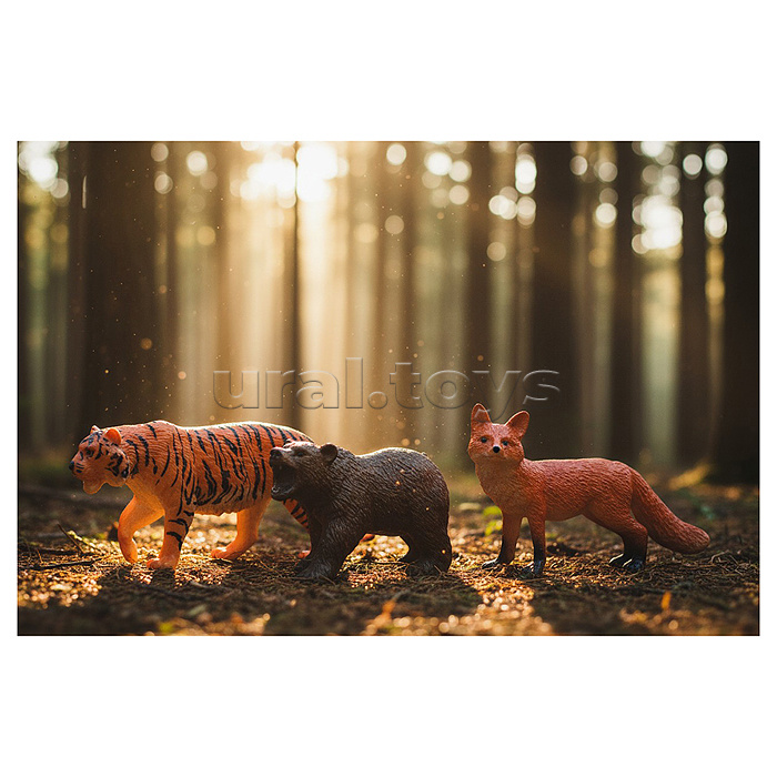 Набор животных "Весёлая зверокоманда" в пакете