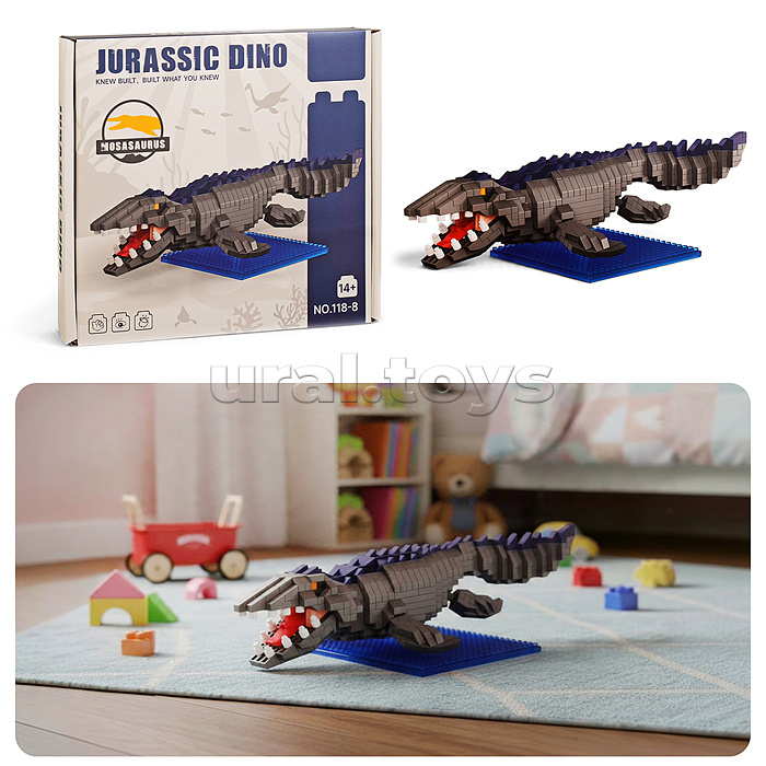 Конструктор "Мозазавр" 3D, в коробке