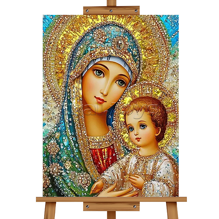 Мозаика алмазная "Мать и дитя" 40*50см