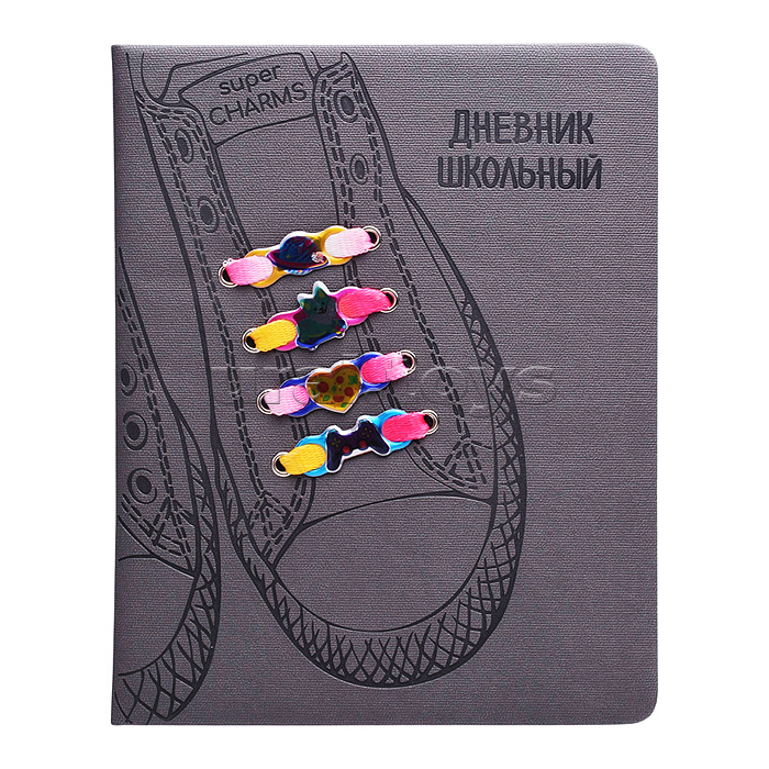 Дневник 1-11 кл. "Кеды серые" (кожзам: А5+; твёрдый переплёт с поролоном)