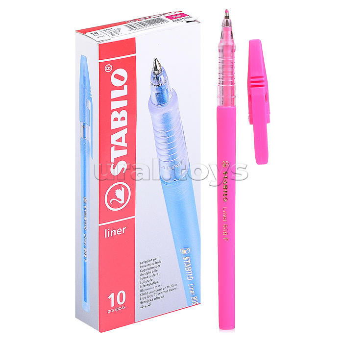 Ручка шариковая розовая