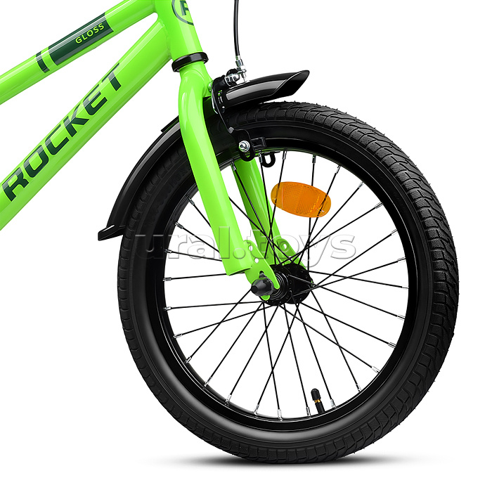 Велосипед 16" Rocket Gloss, цвет зеленый
