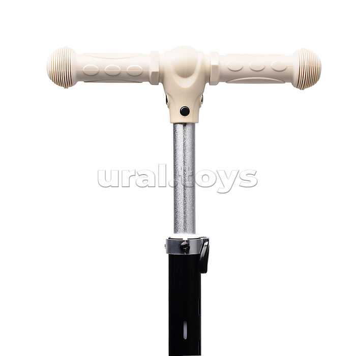 Самокат трёхколёсный ROCKET светящиеся колеса PU, дека, рулевая стойка, цвет серый