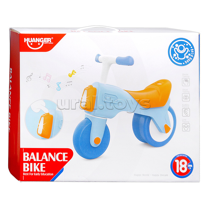 Каталка "Balance bike" (цвет розовый) в коробке