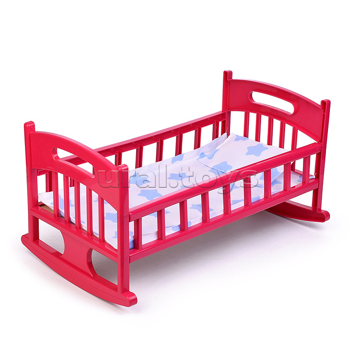 Кроватка для кукол с постелькой в коробке
