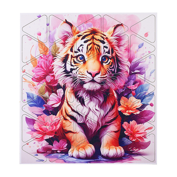 Пазл 35 "Тигренок" (Цветной) хдф