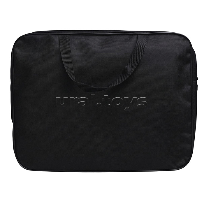 Папка школьника А4 с ручками + твердое дно, широкая, ткань, дизайн 335/260/60 "Киберавто"