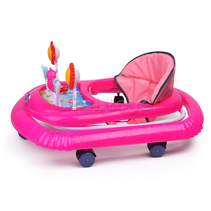 Ходунки "Веселые игрушки" (цвет розовый)