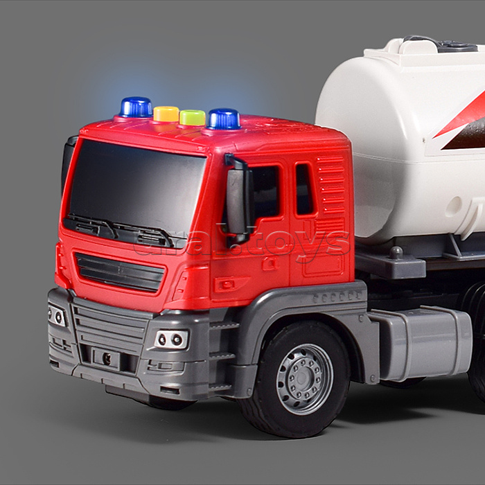 Машина "Цистерна Плюс" 1:16 (свет, звук) в коробке