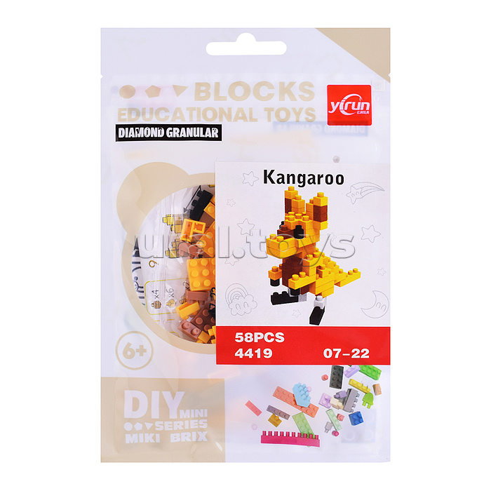 Конструктор "Животные" в ассортименте, в пакете