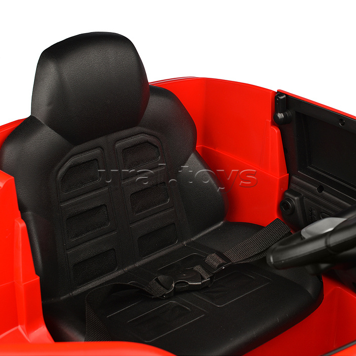 Электромобиль "Супер вояж" на аккумуляторе, с р/у управлением, в коробке (красный)