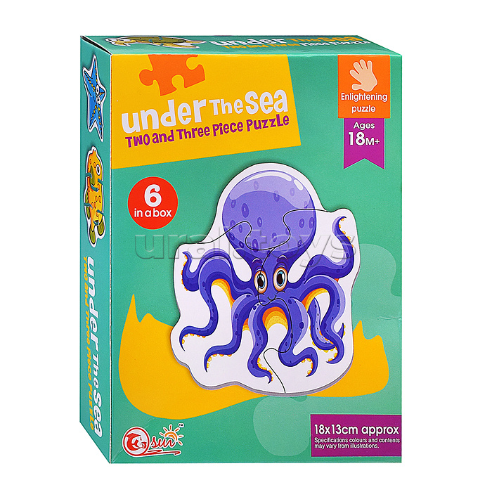 Пазл "В мире океана" (6 картинок)