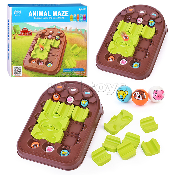 Игра развивающая "Animal maze" в коробке