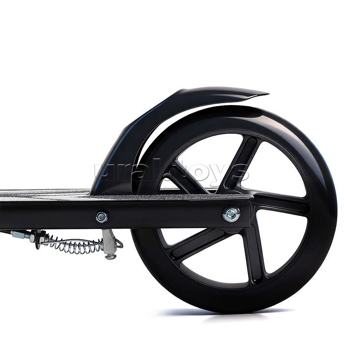 Самокат 2-х колесный ROCKET,колеса PU/ 145 мм,ABEC 7, черный (в пакете)