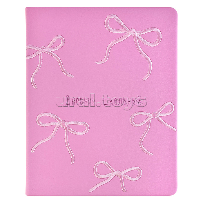 Дневник 1-11 кл. "Бантики" кожзам: А5+; твёрдый переплёт с поролоном