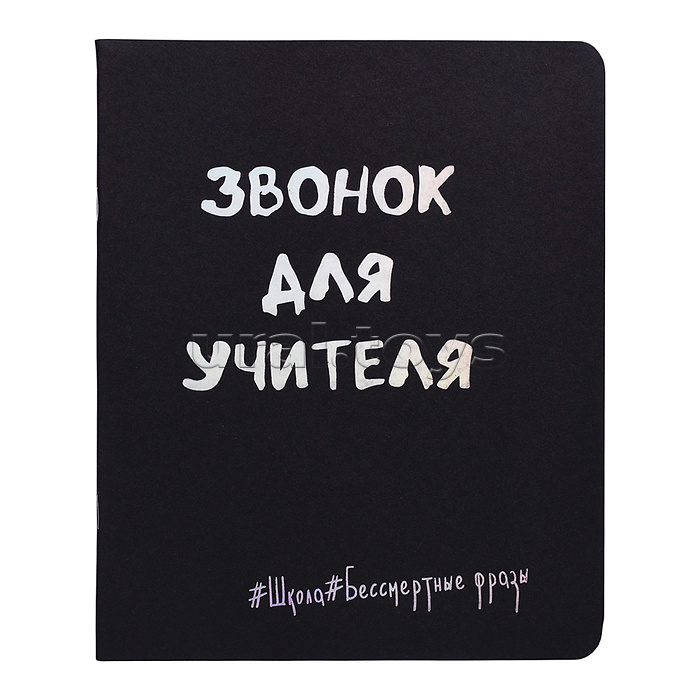 Тетрадь 48л. клетка "Школьные Фразы" А5 скрепка