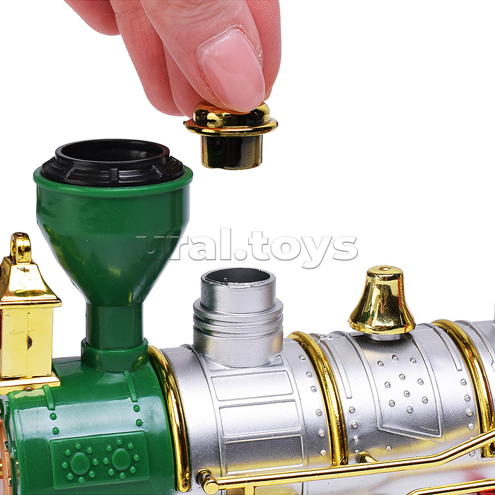 Железная дорога "Весёлый поезд" р/у, 27 MHz, в коробке