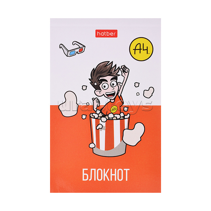 Блокнот А7 48л клетка "Влад А4" в Дисплее  52 шт