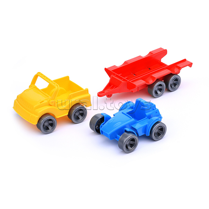 Набор авто "Kid cars Sport" 3 эл. на планшетке (джип + багги) Набор авто "Kid cars Sport" 3 эл. на планшетке (джип + багги)