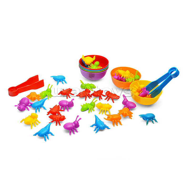 Настольная игра-сортировщик "Насекомые" в тубусе