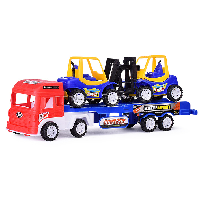 Автовоз с погрузчиками, под колпаком