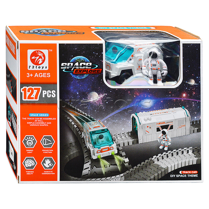 Игровой набор-трек "Космическая гонка"  в коробке
