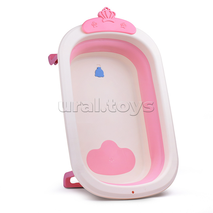 Ванночка для купания (цвет: белый/розовый), в пакете