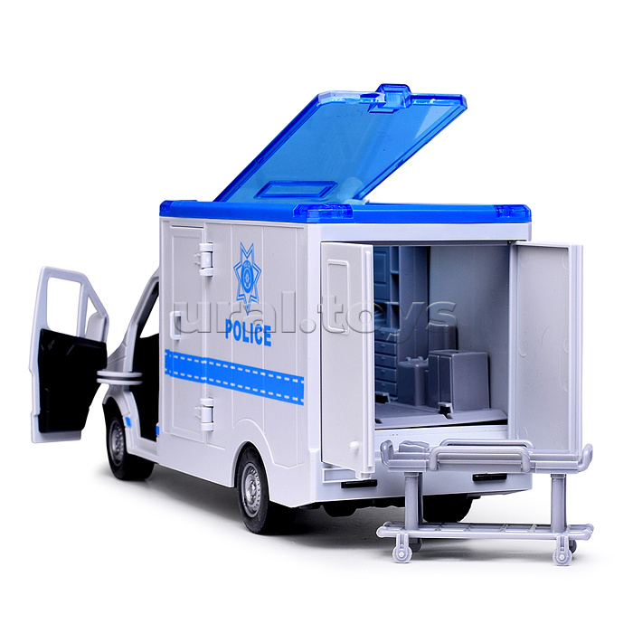 Машина "Rescue service" свет, звук) цвет синий, в коробке