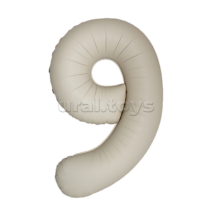 Шар (40''/102 см) Цифра, 9 Slim, Кремовый Латте, Матовый, 1 шт. в уп. Шар (40''/102 см) Цифра, 9 Slim, Кремовый Латте, Матовый, 1 шт. в уп.