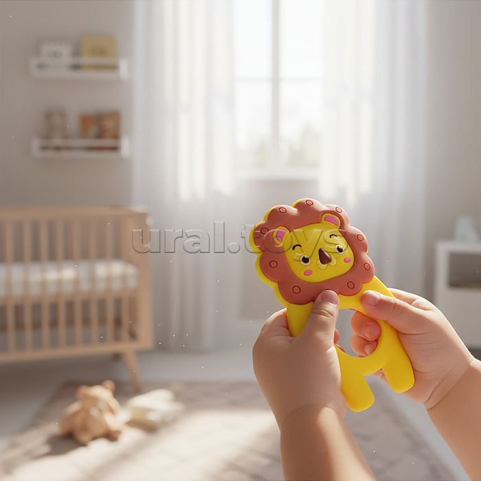 Игрушка -грызунок "Лев"
