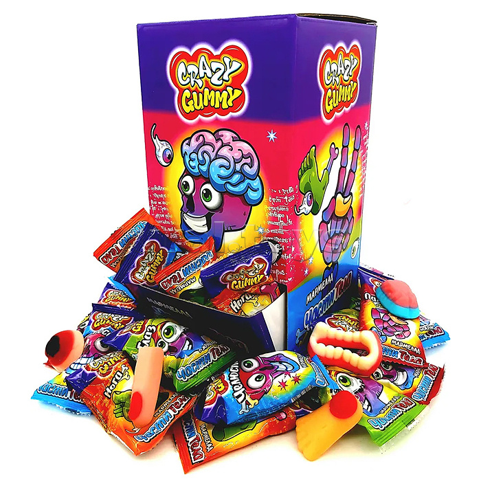 Мармелад "Crazy gummy. Части тела" 10г 75шт