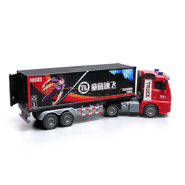 Машина "ТрансКонтинент" на батарейках. в коробке