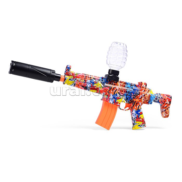 Автомат "Граффити" стреляет гелевыми пулями, в коробке