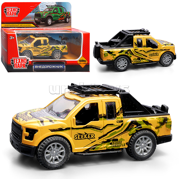 Машина металл "Внедорожник" 11 см, инерция, в ассортименте, в коробке
