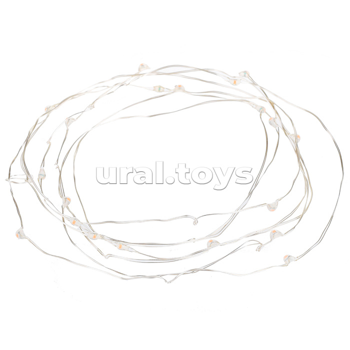 Электрогирлянда Роса 10 м, 100 ламп, USB, цветная