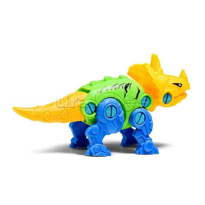 Конструктор "Динозавр" с отверткой, в коробке