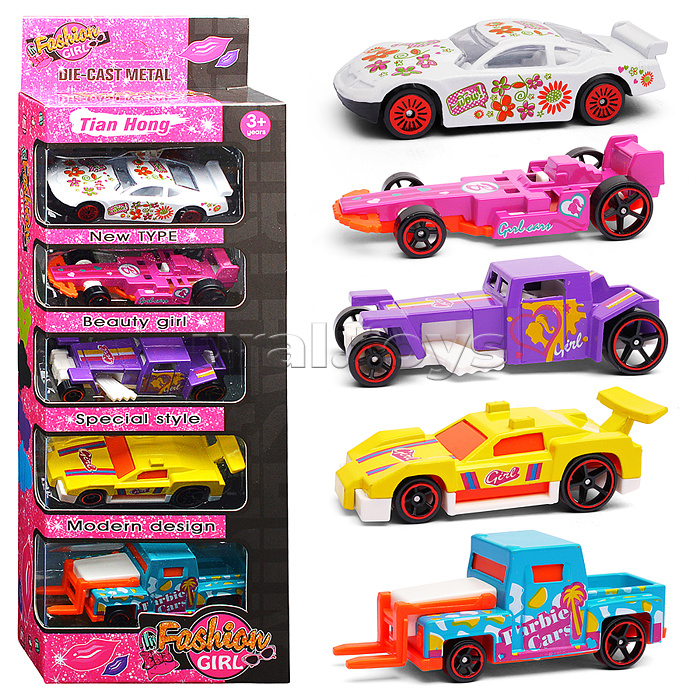 Набор машин "Стальной каприз" металл, в коробке Набор машин "Стальной каприз" металл, в коробке