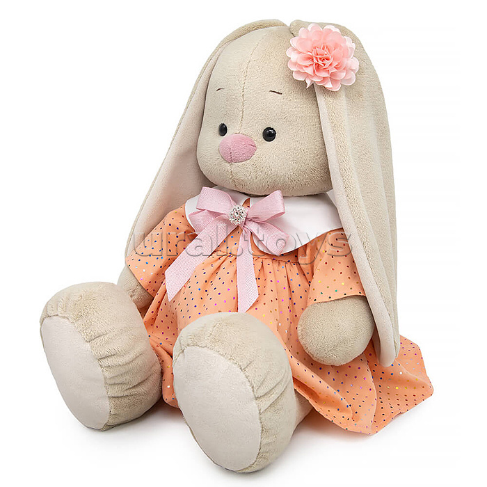 Зайка Ми Большой в персиковом платье Зайка Ми Большой в персиковом платье