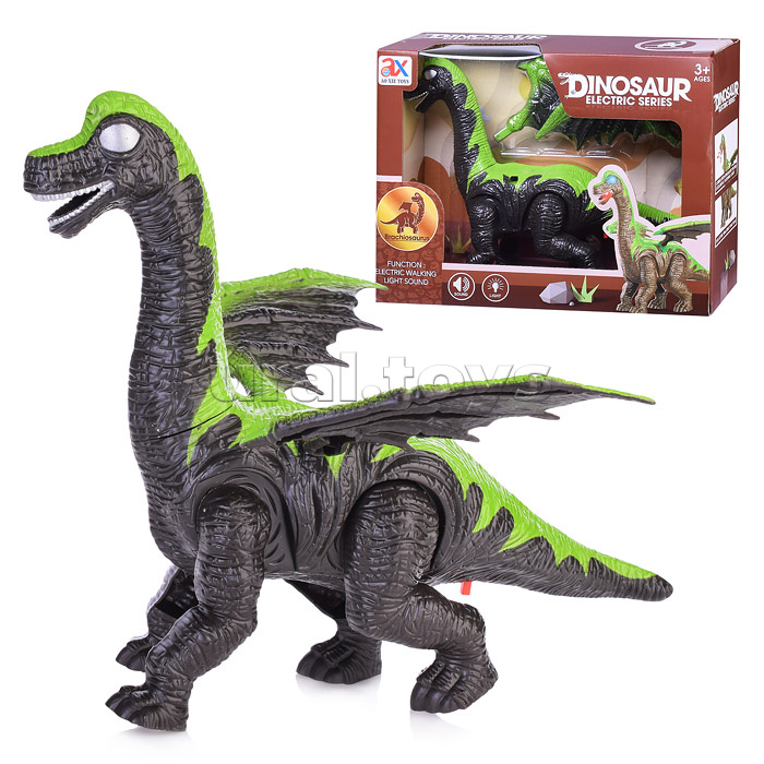 Динозавр "Бронтозавр" (работает от батареек, световые и звуковые эффекты) в коробке