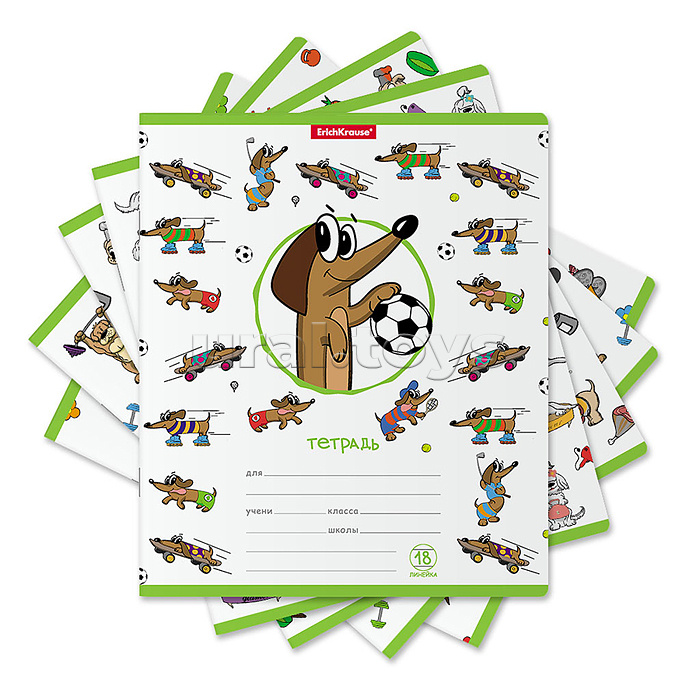 Тетрадь 18л. линейка "Busy Dogs" Тетрадь 18л. линейка "Busy Dogs"