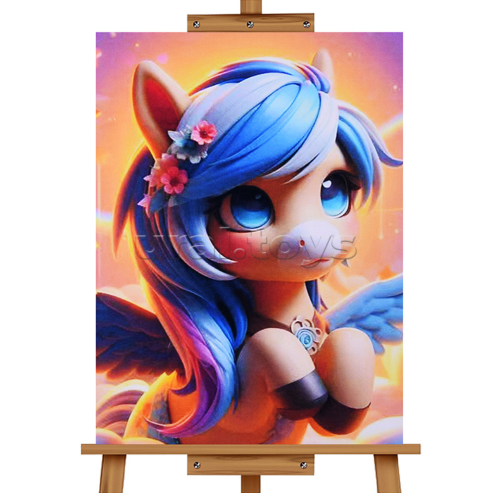 Мозаика алмазная "Маленький единорожка" 30*40см.