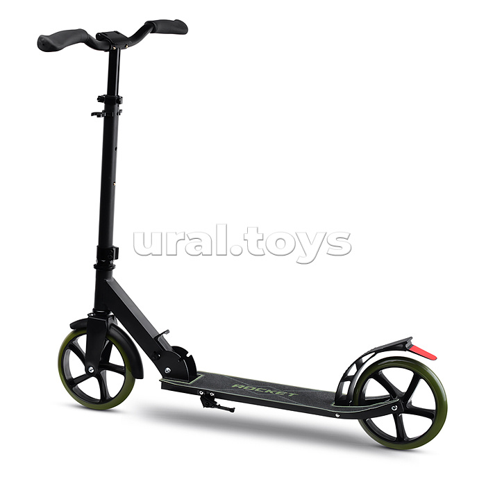 Самокат ROCKET, колеса PU 200 мм, ABEC 7, зеленый