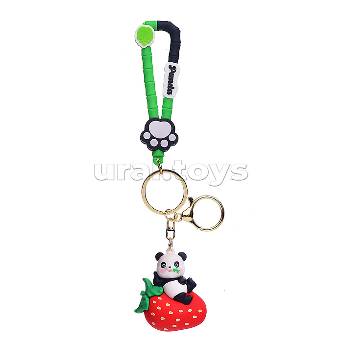 Брелок "Панда на фрукте" (микс)