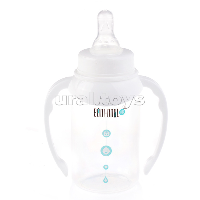 Бутылочка для кормления "Simple Med" + классика, ручки, 125 мл ,  0+