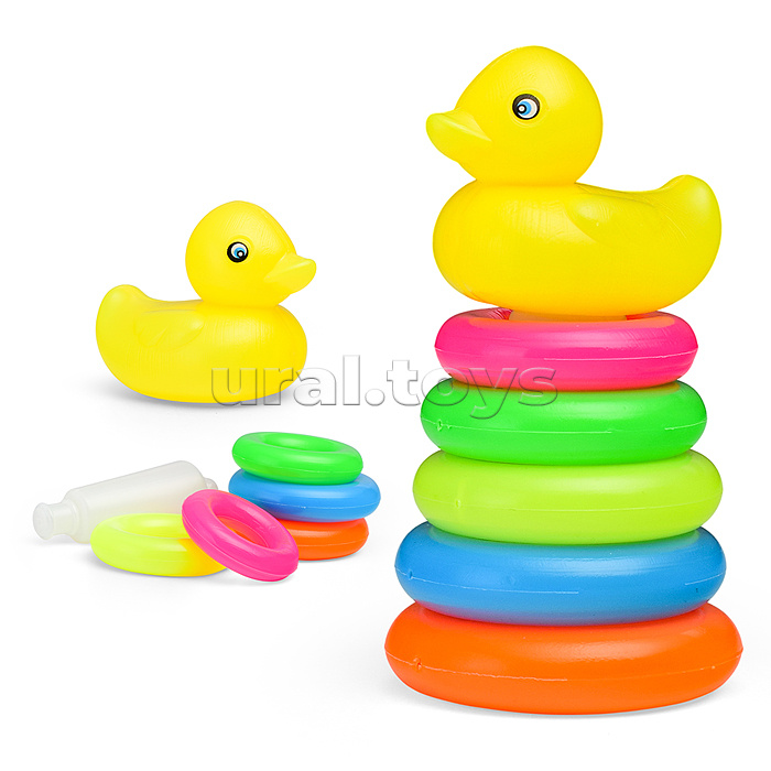 Пирамидка "Утёнок" (5 колечек) в сетке Пирамидка "Утёнок" (5 колечек) в сетке