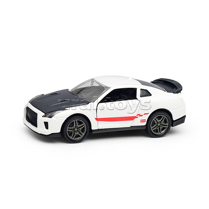 Белая инерционная машинка Купе die-cast,1:32, открывающиеся двери Белая инерционная машинка Купе die-cast,1:32, открывающиеся двери