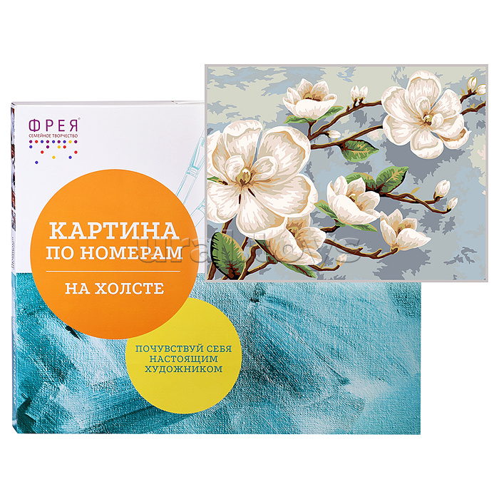 
Набор для раскрашивания по номерам 40х30 "Ветвь магнолии"